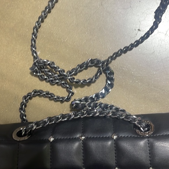 Aldo black sequin black chain purse - Picture 3 of 4